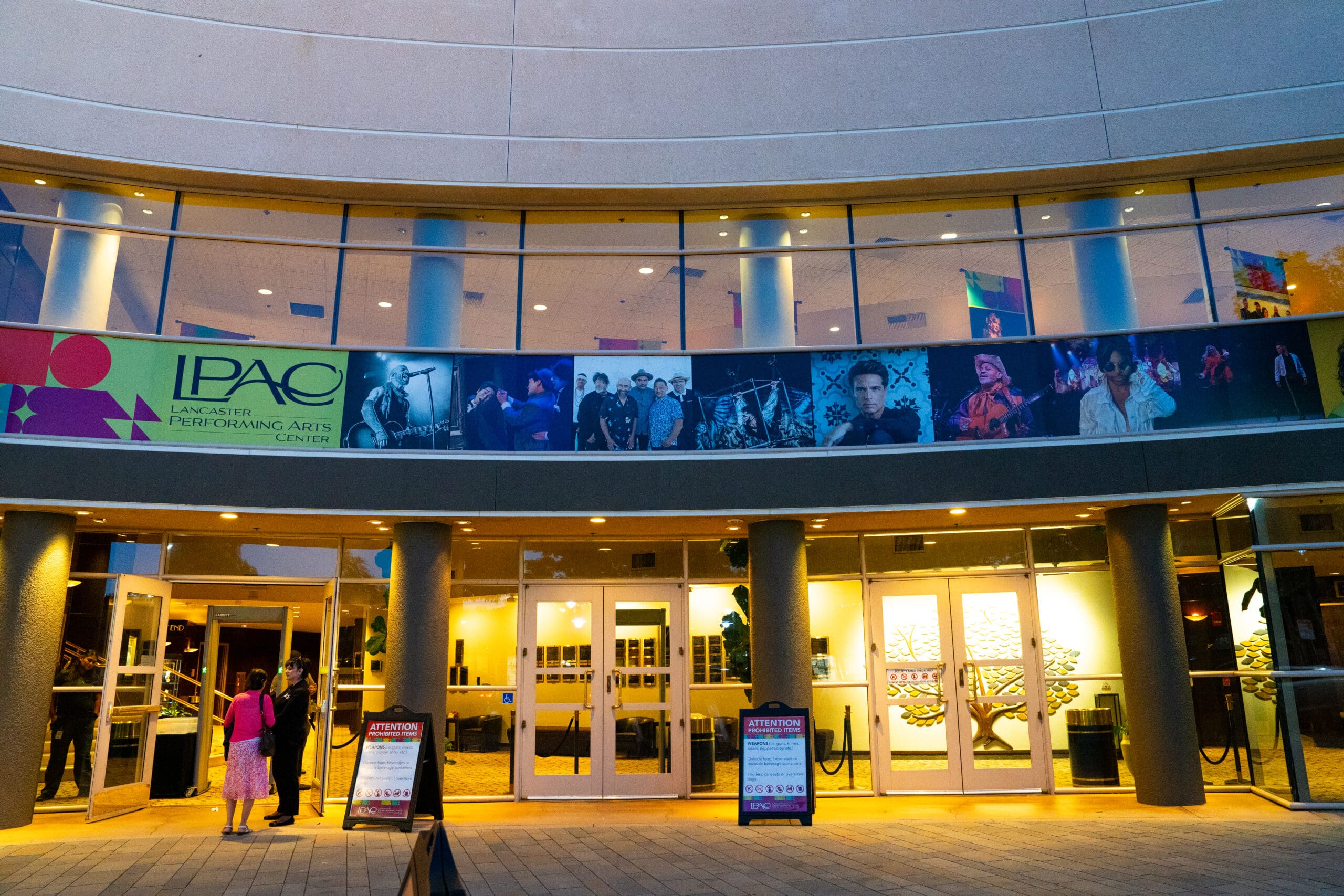 exterior of the lancaster performing art center